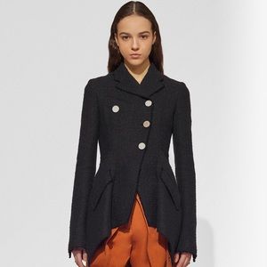 Asymmetrical Proenza Schouler Tweed Coat - US 6